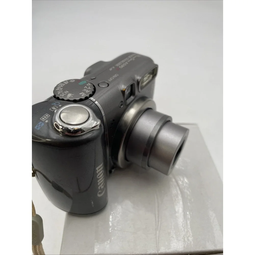 Canon PowerShot A590 IS Image Stabilizer 8MP Digital Camera 4x Zoom TESTED WORKS